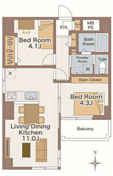 間取図画像 2LDK