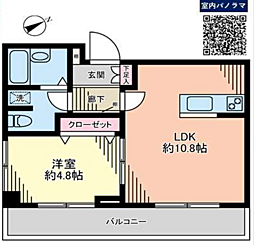 マンション小滝橋 1LDKの間取図画像