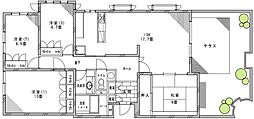 クレインヒルズ大森 4LDKの間取図画像