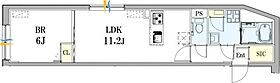 東京都品川区西中延2丁目（賃貸マンション1LDK・4階・42.09㎡） その2