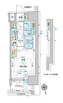 東京都品川区南大井3丁目25-9（賃貸マンション1K・4階・21.37㎡） その2