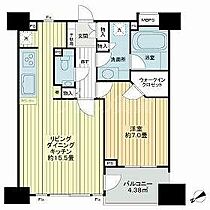 東京都大田区大森北1丁目（賃貸マンション1LDK・8階・55.23㎡） その2