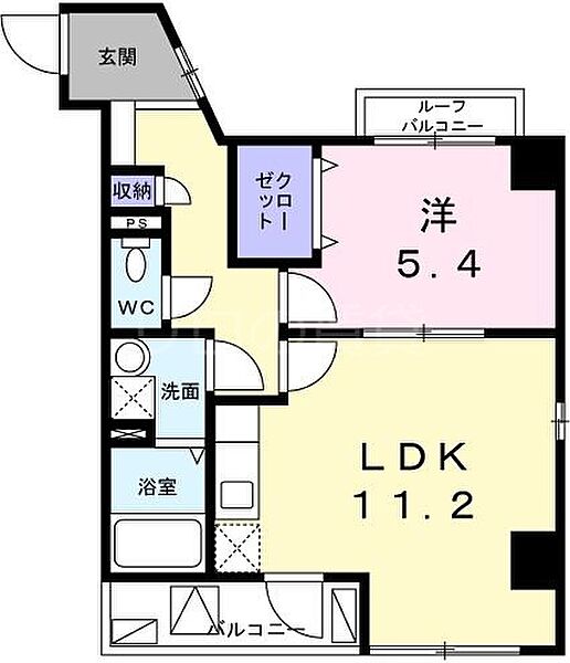 東京都大田区北馬込1丁目(賃貸マンション1LDK・3階・44.03㎡)の写真 その2