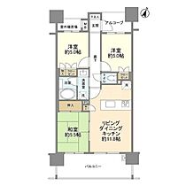 東京都大田区大森南2丁目24-2（賃貸マンション3LDK・2階・61.66㎡） その2