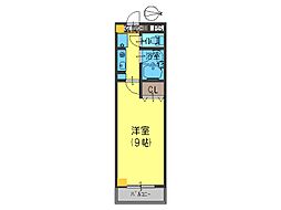 マンション野口パート2 1Kの間取図画像