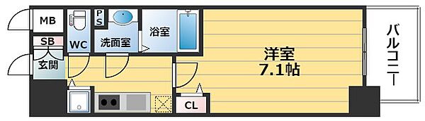 アドバンス西梅田グルーブ ｜大阪府大阪市北区大淀北2丁目(賃貸マンション1K・10階・24.09㎡)の写真 その2