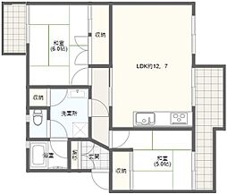 間取図画像 2LDK
