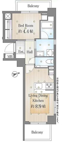 間取り ライオンズプラザ東麻布 6階/-