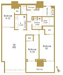 間取図画像 3SLDK