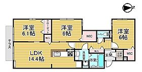 兵庫県西宮市伏原町（賃貸アパート3LDK・1階・78.67㎡） その2