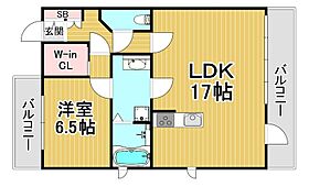 兵庫県西宮市上甲子園1丁目（賃貸マンション1LDK・4階・56.50㎡） その2