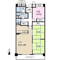 兵庫県西宮市伏原町（賃貸マンション3LDK・2階・75.85㎡） その2