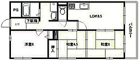 兵庫県西宮市池開町（賃貸マンション3LDK・3階・60.48㎡） その2