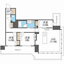 大阪府大阪市中央区南本町1丁目（賃貸マンション3LDK・3階・77.14㎡） その2