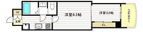 大阪府大阪市北区西天満5丁目（賃貸マンション2K・8階・28.09㎡） その2