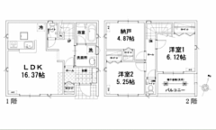 物件の間取り