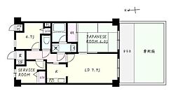 ワコーレ青梅II 106 2SDKの間取り