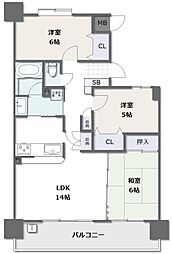 アーバンビュー西津田 3LDKの間取図画像