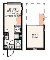 Oaks東武練馬 201 ｜ 東京都板橋区徳丸3丁目（賃貸アパート1R・2階・12.10㎡） その2