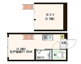 池尻パストラルハウス  ｜ 東京都世田谷区池尻2丁目（賃貸アパート1R・2階・11.02㎡） その2