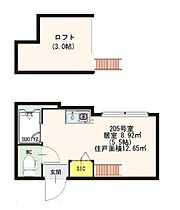 池尻パストラルハウス 205 ｜ 東京都世田谷区池尻2丁目（賃貸アパート1R・2階・12.65㎡） その2