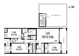 マスターズガーデン世田谷桜 3LDKの間取図画像