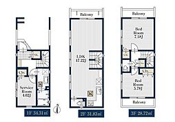 さいたま市南区鹿手袋1丁目新築戸建　全2棟　2号棟