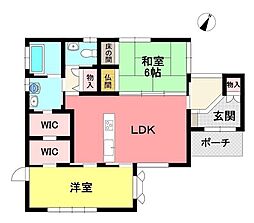 栗原町　中古戸建 2SLDKの間取り