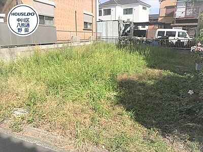 外観：建築条件なしのお土地です。更地現況渡しなのですぐにでもお好きなハウスメーカーで建築可能です。