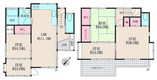 間取りを拡大表示
