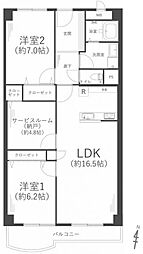 間取図画像 2SLDK