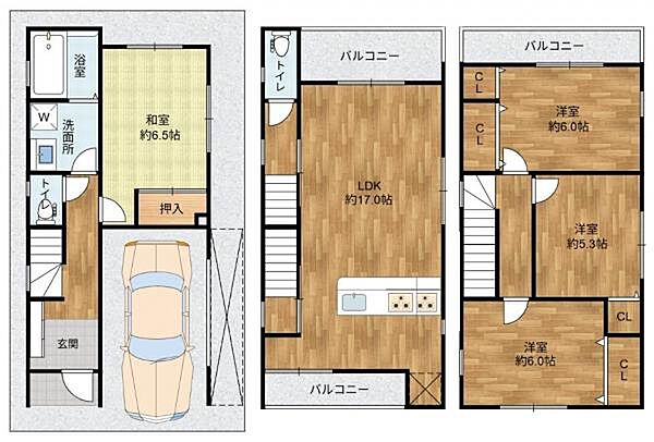 間取りを拡大表示