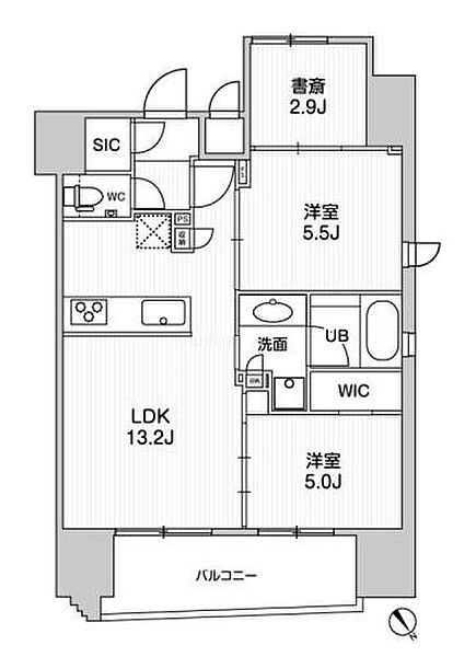 ＷＥＡＶＥ　ＰＬＡＣＥ　ＡＳＡＫＵＳＡ　ＳＯＵＴＨ 1102｜東京都台東区寿４丁目(賃貸マンション2SLDK・11階・56.72㎡)の写真 その2