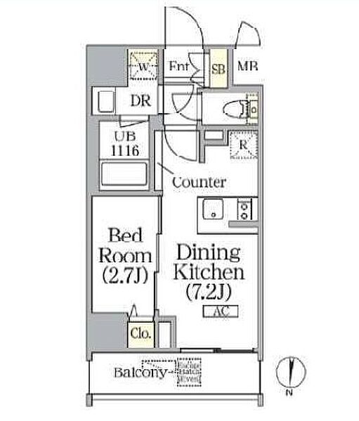 プライムガーデン上野御徒町 602｜東京都台東区台東４丁目(賃貸マンション1DK・6階・26.50㎡)の写真 その2