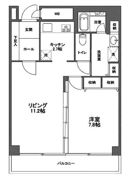 四番町プラザ 904｜東京都千代田区四番町(賃貸マンション1LDK・9階・56.83㎡)の写真 その2