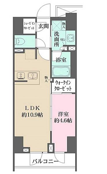 ルフォンプログレ四谷 1101｜東京都新宿区四谷坂町(賃貸マンション1LDK・11階・40.23㎡)の写真 その2