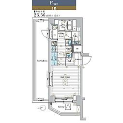 マキシヴ浅草ミライズ（MAXIV浅草ミライズ） 10階ワンルームの間取り