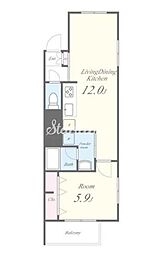 ジョワイユ(Joyeux) 1LDKの間取図画像