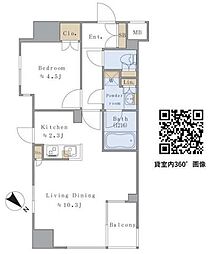 BrilliaistSENDAGAYA 1LDKの間取図画像