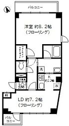 キャッスルステージ四谷 1Kの間取図画像