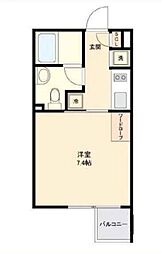 GRANPASEO新宿 1Kの間取図画像