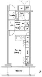 コンフォリア北参道 ワンルームの間取図画像