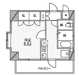 スペーシア高円寺2 1Kの間取図画像
