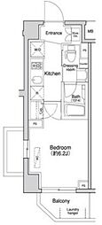 Primal方南町 1Kの間取図画像