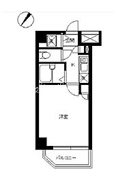 スカイコート代々木 1Kの間取図画像