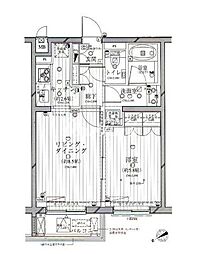 ダイナシティ市谷仲之町 1LDKの間取図画像