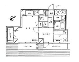 ドルチェ代々木 1DKの間取図画像