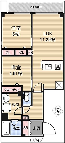 アーバンパーク東日暮里 503｜東京都荒川区東日暮里４丁目(賃貸マンション2LDK・5階・50.12㎡)の写真 その2