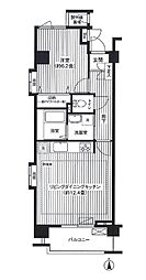 東京メトロ東西線 葛西駅 徒歩3分の賃貸マンション 9階1LDKの間取り