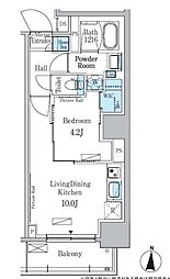 東京メトロ半蔵門線 錦糸町駅 徒歩5分の賃貸マンション 4階1LDKの間取り